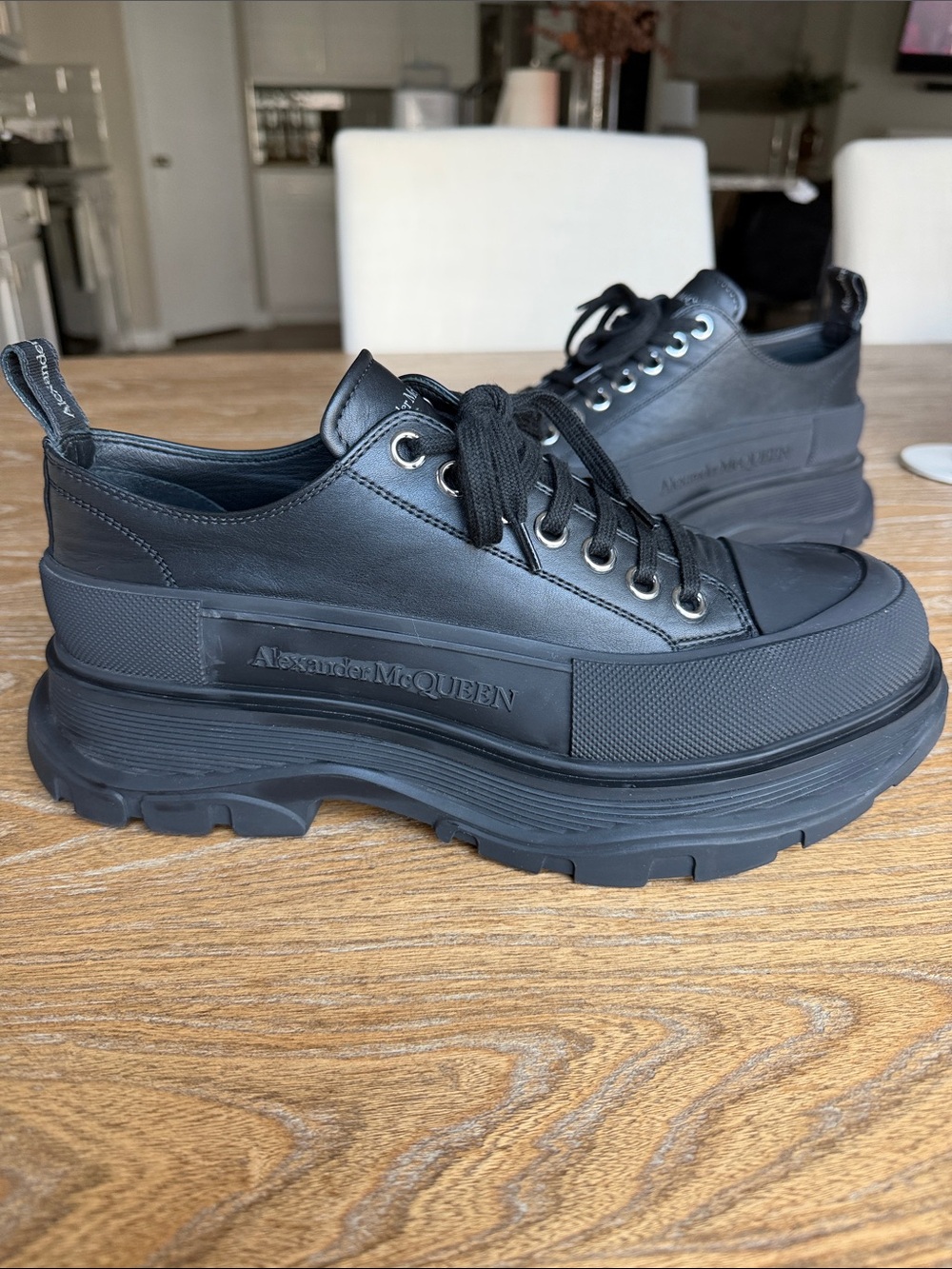 Alexander McQueen Tread Slick Lace Up Sneakers
